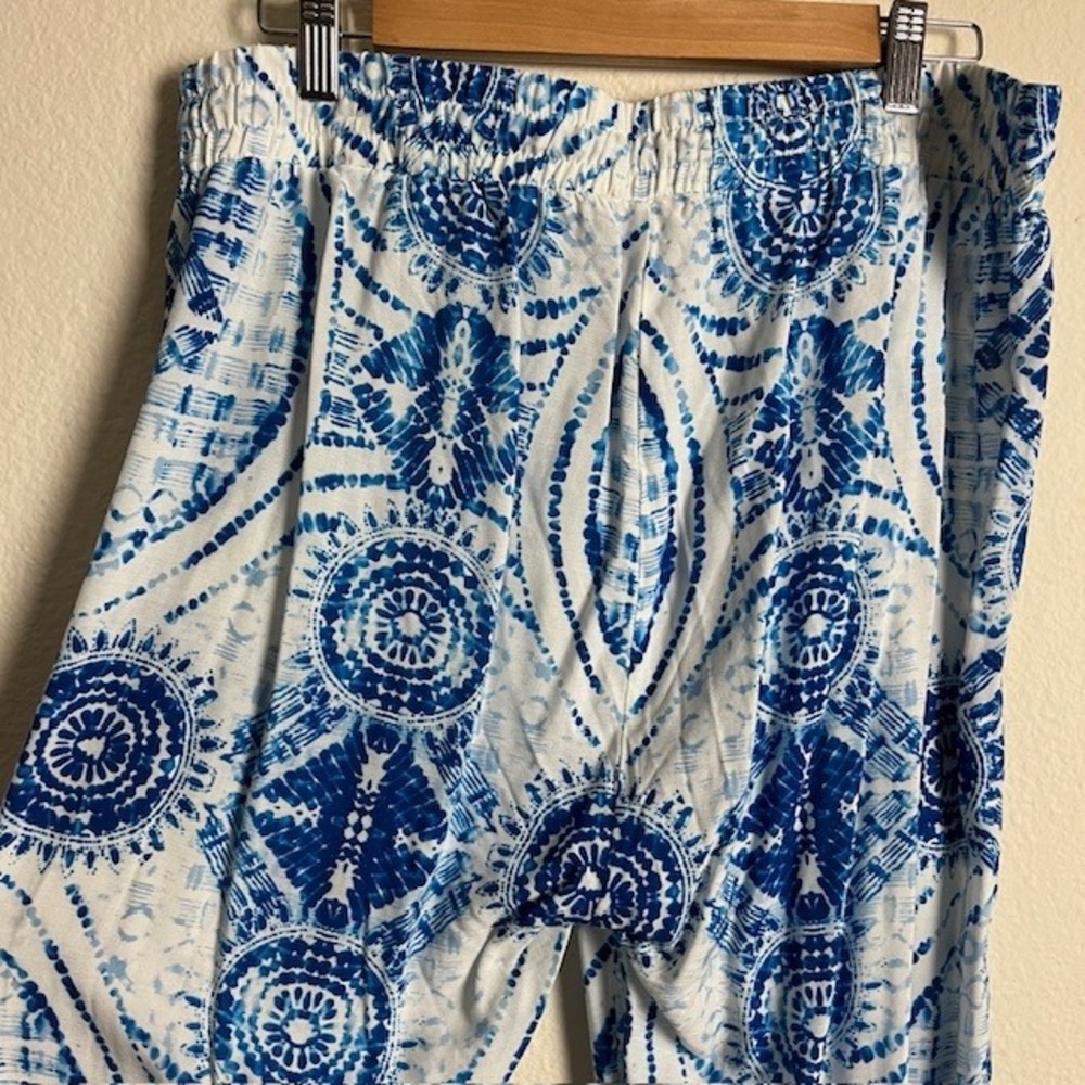 Hester & Orchard Sz L Dye Wide‎ Leg Lounge Pants Stretchy Flowy Beachy Comfort - Picture 6 of 11